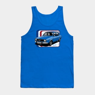 The beautifull french saloon with french flag colors background Tank Top